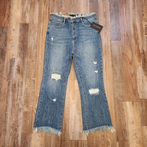 Risen Denim - Risen Frayed Hem Jeans